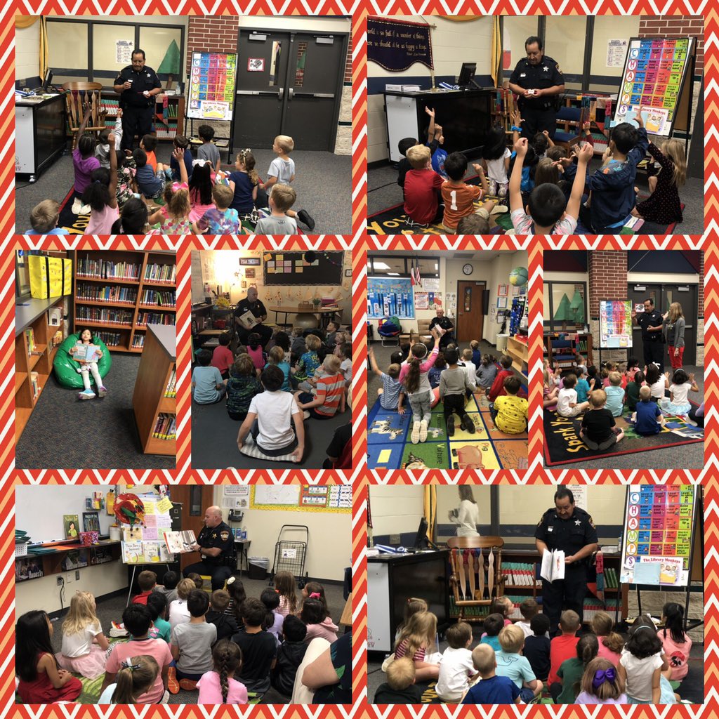 RdrGal's tweet photo. Thank you @MCTXSheriff Deputies Tavarez and Medina for celebrating Read For A Better Life @Deretchin @ConroeISD  The kids loved the magic tricks and being sworn in as Jr Deputies! #RFABL https://t.co/TmzU6wCc5T