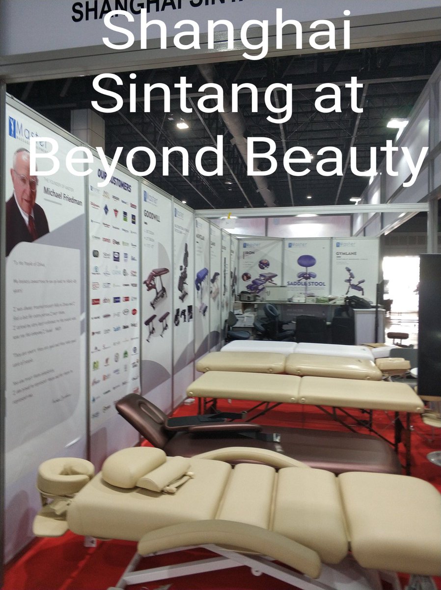 TablesMaster's tweet photo. no hesitation to visit our booth today! #beauty #massage #massagist  #MassageTherapy #massagetable #massagebed #beyondbeauty #spa #salon https://t.co/6YzPBzI5wG
