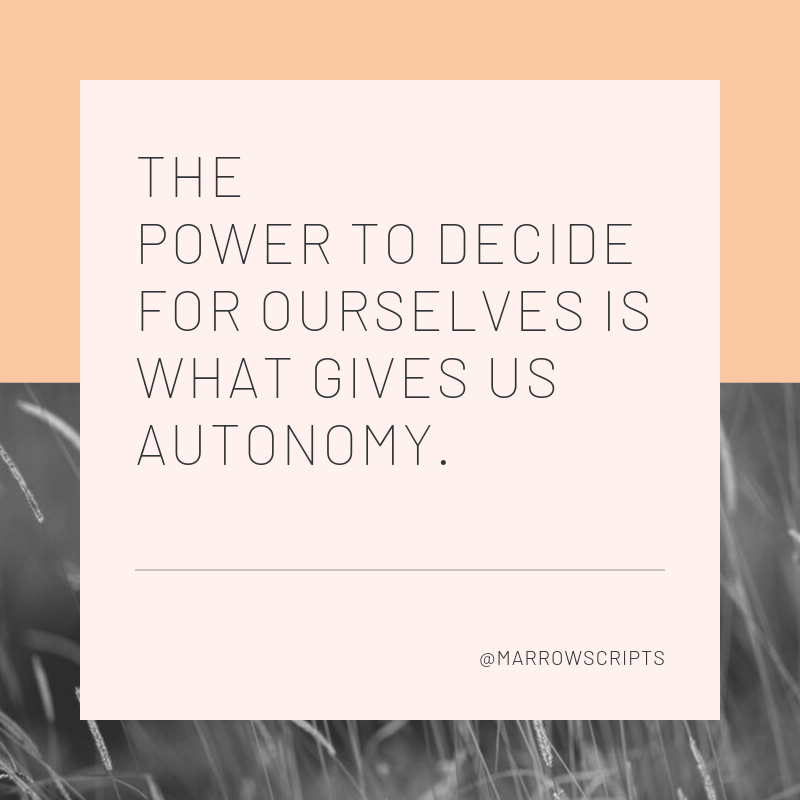 marrowscripts's tweet image. This new chapter of #TheMarrowScripts, "Under Control" focuses on when it's important to be in command and when it's not. 

Subscribe here to get it to your inbox: bit.ly/2MBluDm

Read it on the blog: bit.ly/2mgPBom