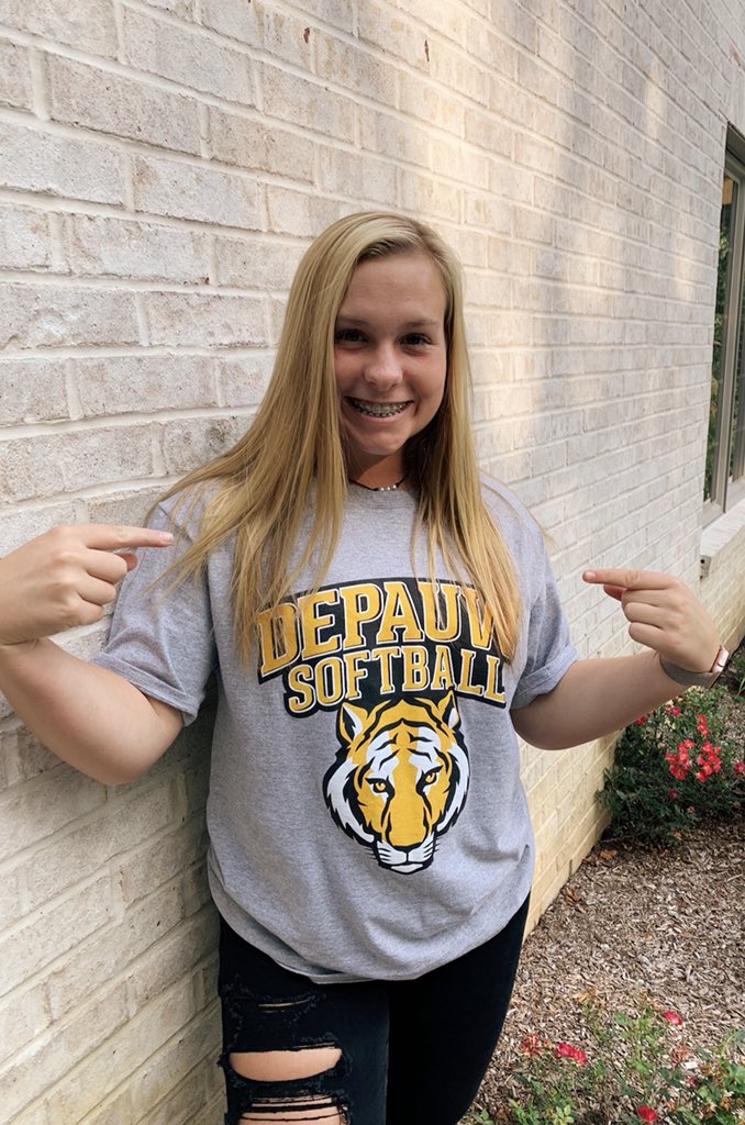 madilockridge's tweet photo. So blessed and excited to announce that I have verbally committed to Depauw University to continue my academic and softball career! Thank you to my friends, family, teammates, and Coach Hanrahan for this opportunity. Go tigers💛🖤 https://t.co/2Yjt8szQMz