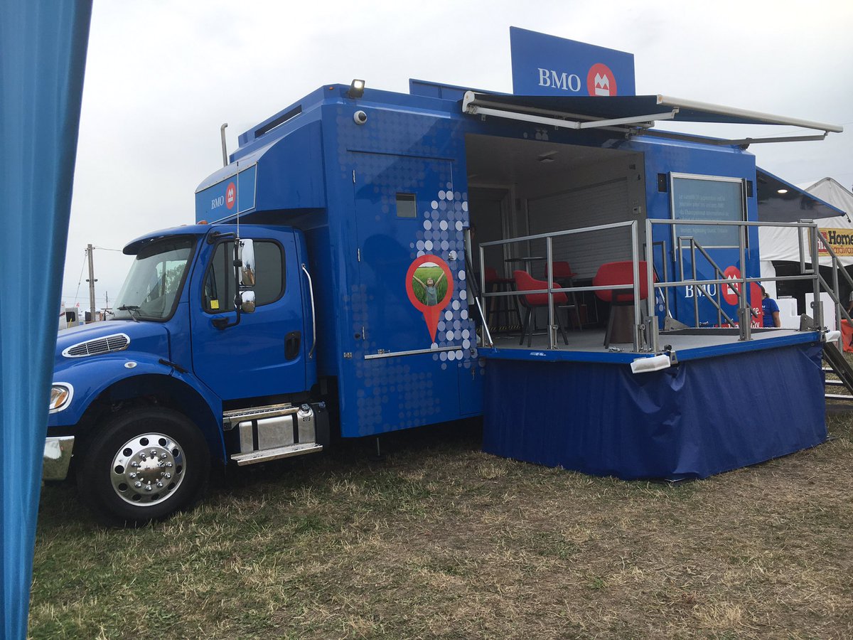 cheri_knott's tweet photo. Mobile Branch a hit at the IPM in Verner. #BMOBigBlue https://t.co/VBU9FcrzwG