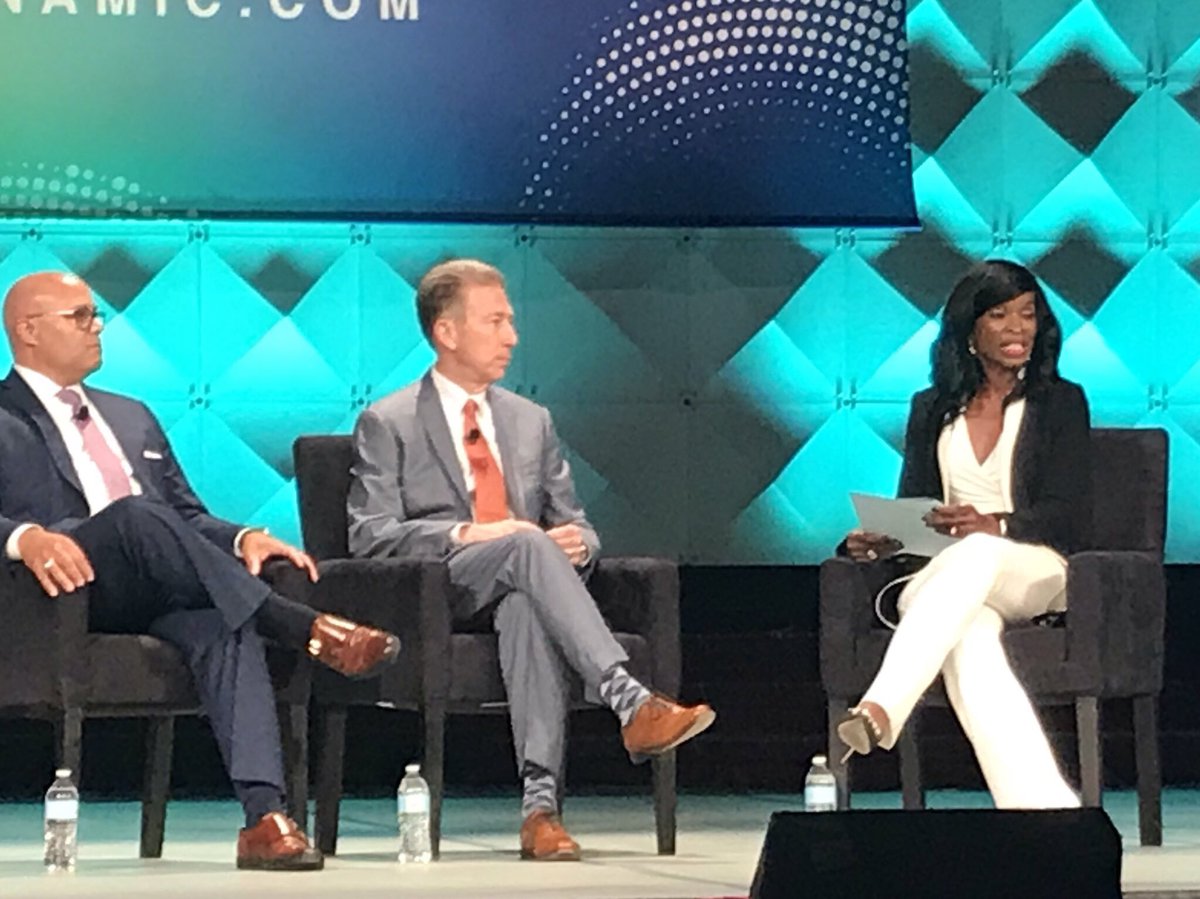 Woisard's tweet image. #NCTA Pres Michael Powell speaks of “diversity worriers” and getting out of air conditioned offices to work for the equality of all...Proud to be part of an industry working for a more perfect union.” #KaitzDinner. #DiversityAreYouIn  #cable #33NAMIC #2019WLC #cox