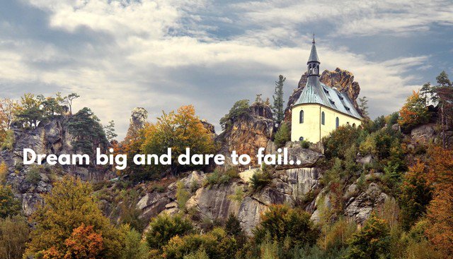 JeetSamant's tweet photo. Dream big, fail big then dream big again!! https://t.co/pcXNjd4PbL