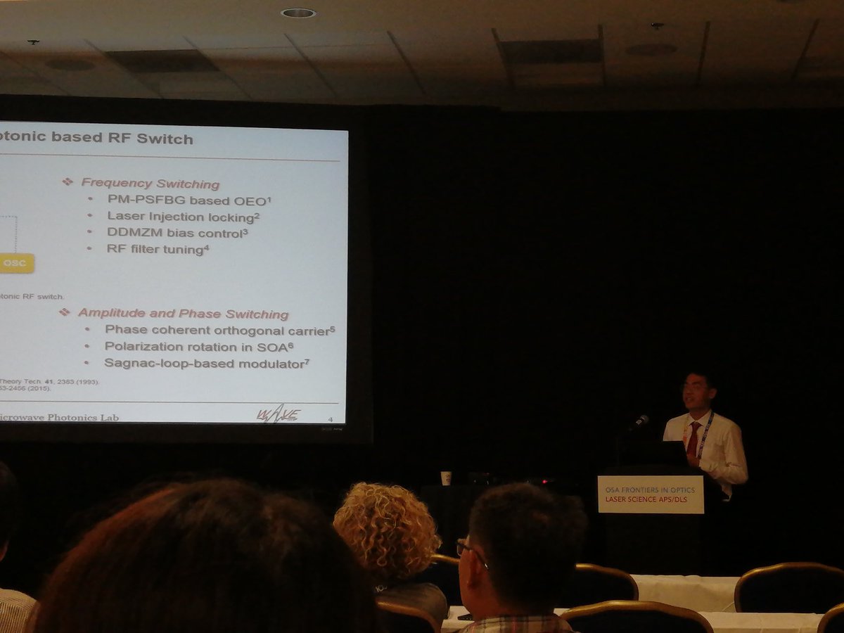 lab_wave's tweet image. Qidi is at FiO conference presenting his work on temporal stitiching of RF signals.