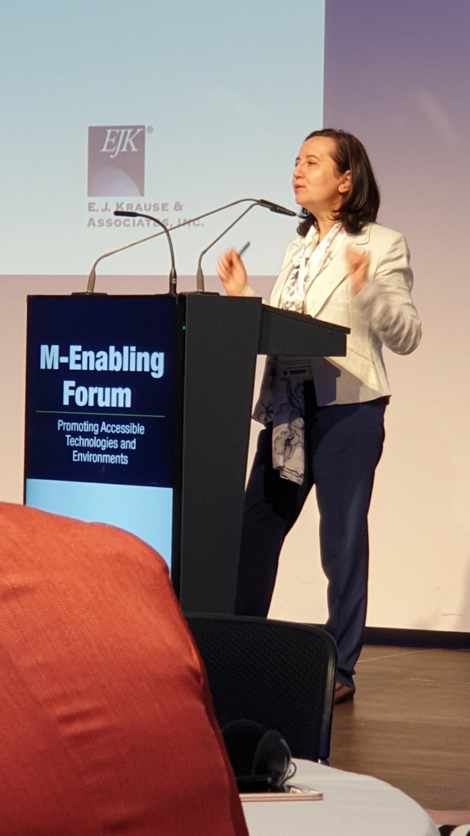 LucyRuck's tweet image. Always great to hear from Inmaculda Placencia Porrero talking about the plans from the @EU_Commission about the European Accessibility Act #mEnablingForum19 #DisabilitySmart