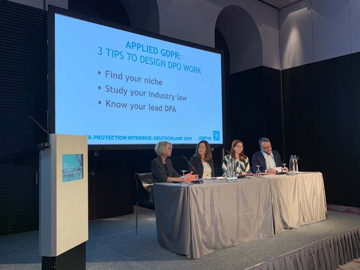 pjordan_10's tweet photo. @PrivacyPros #IAPP #DPI19 Deutschland in Munich kicks off this morning with “talks for DPOs by DACH based DPOs” #DPO #dataprotection #GDPR #Privacy https://t.co/gWgewOnaEV