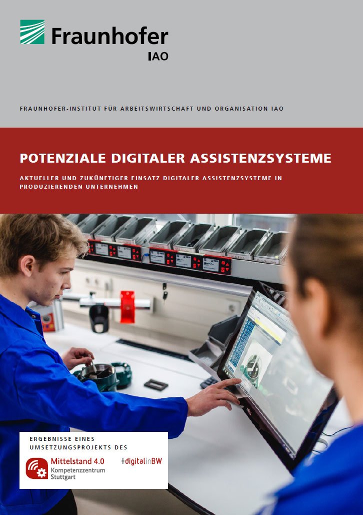 Digitale Assistenzsysteme in der Produktion: Kostenlose Kurzstudie »Potenziale digitaler Assistenzsysteme« untersucht heutige und zukünftige Einsatzpotenziale verschiedener Technologien iao.fraunhofer.de/lang-de/presse…