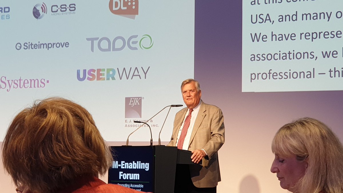 LucyRuck's tweet image. Axel Leblois from @IAAPOrg welcoming us to #mEnablingForum19. So pleased to be back for the second year #DisabilitySmart