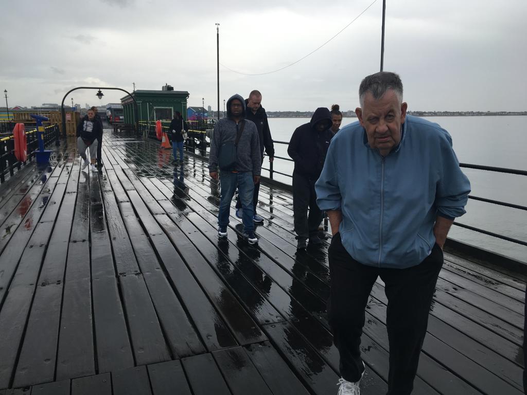 YarrowOpeningD's tweet photo. The lack of sun didn’t stop us having fun on our trip to Southend. Some of us even braved a walk along the pier before fish and chips! https://t.co/uRhq62IHvo