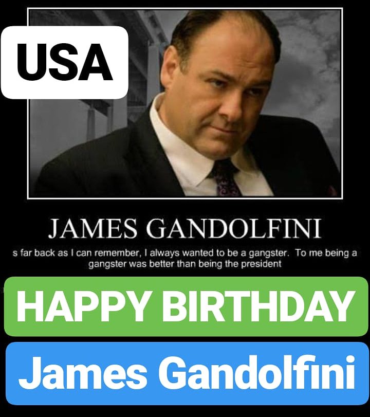 HAPPY BIRTHDAY 
James Gandolfini 