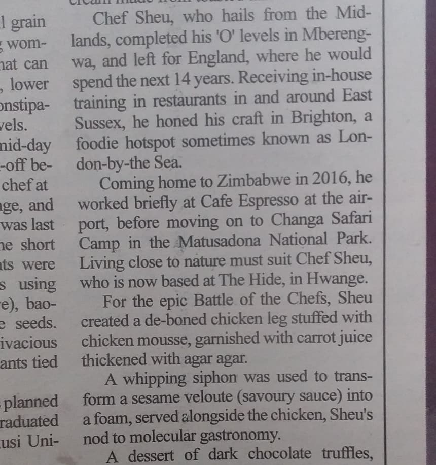 Good Food Festival at the weekend #chefschallenge #localingridients #food #drink #arts #gastronomy #fingaz #localpaper #zimchefs