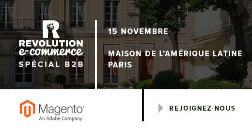 [🗓️#REVECB2B] Retrouvez les dernières innovations #B2B de <a href="/magento/">Magento</a> à notre prochain Révolution #Ecommerce 🤩. Inscription➡️bit.ly/2kf3rHc