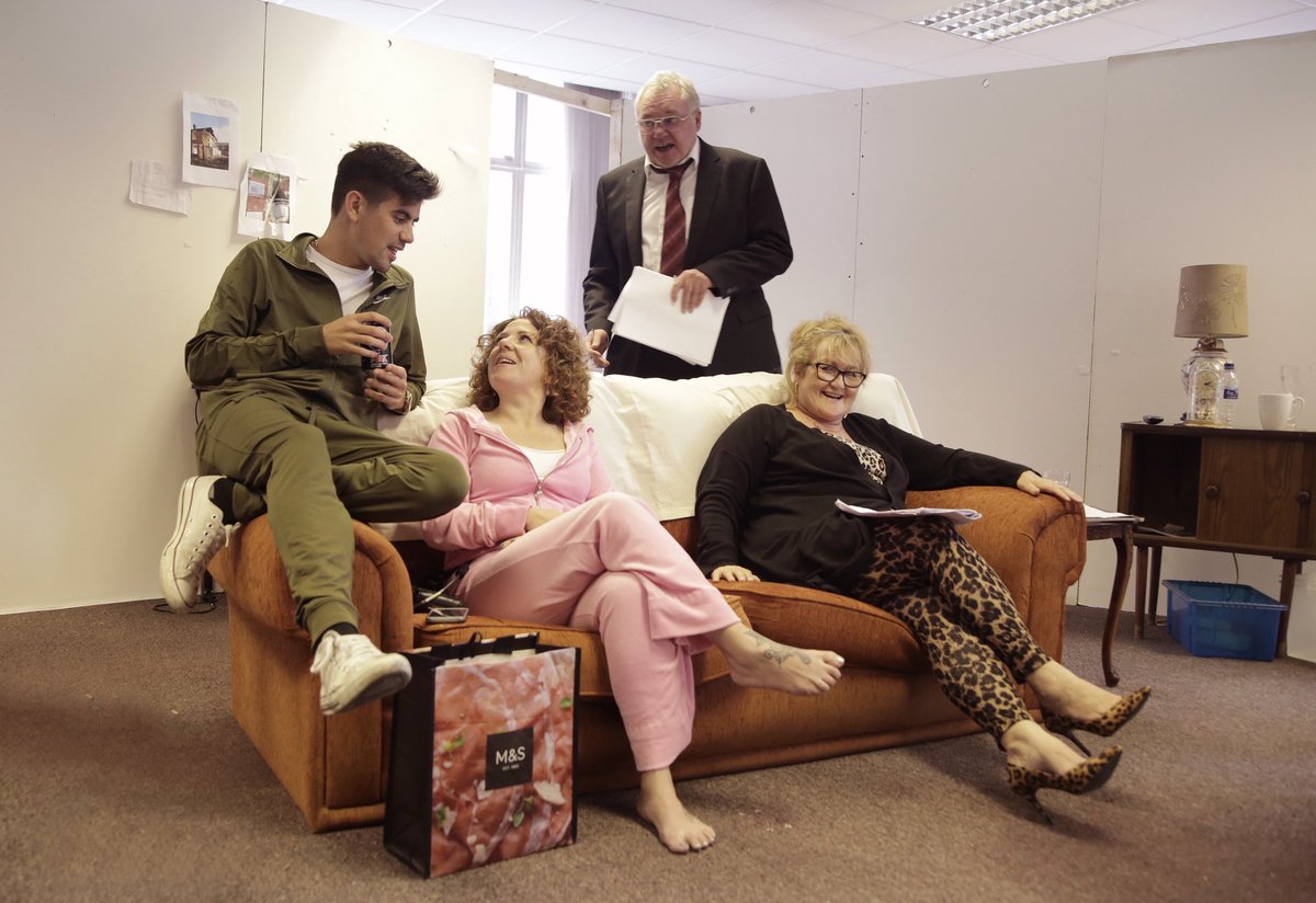 53two's tweet image. We had the incredible @shayster57 pop into rehearsals the other day! What a treat! You can catch just a few of his photos here if the #TinnedUp team in full swing! Thank you Shay.... Get those tickets booked for @OldhamColiseum! coliseum.org.uk/plays/main-hou… 📸 #Manchester #Theatre