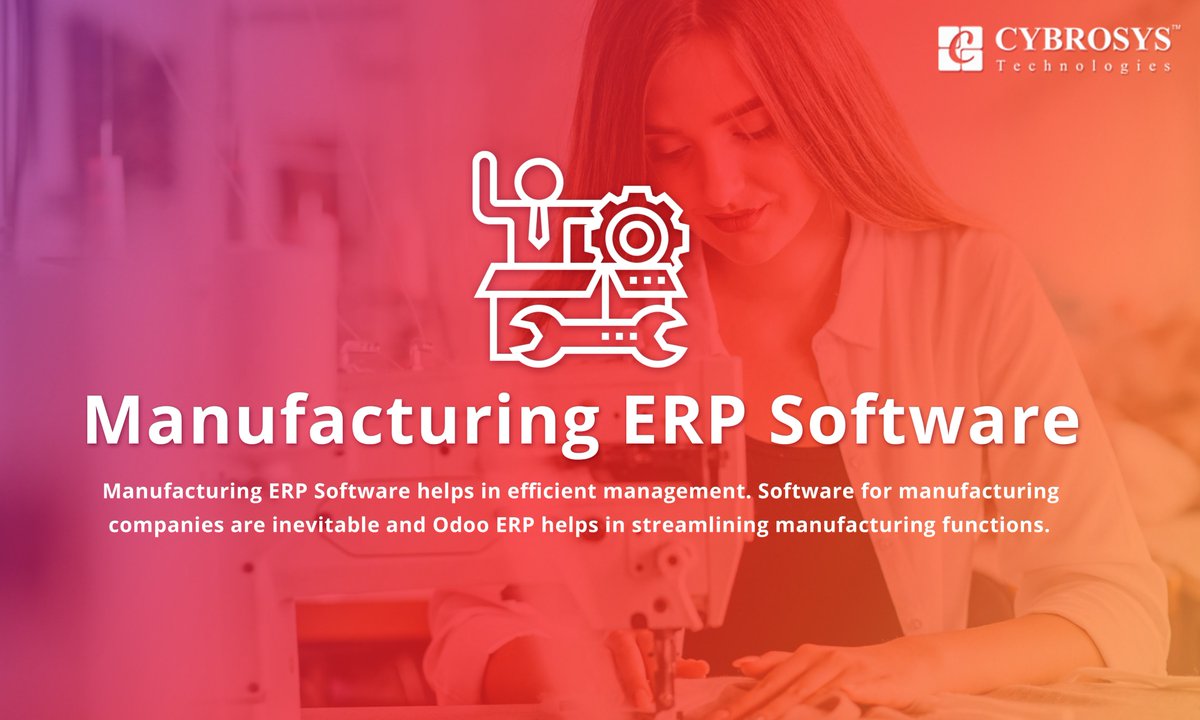 Manufacturing ERP Software #Manufacturingsoftware helps in efficient management. #Software for manufacturing companies are inevitable and @Odoo #ERP helps in streamlining manufacturing functions. bit.ly/manufacturing-… #cybrosysodoo #odooimplementation #cybrosys #odoodevelopment