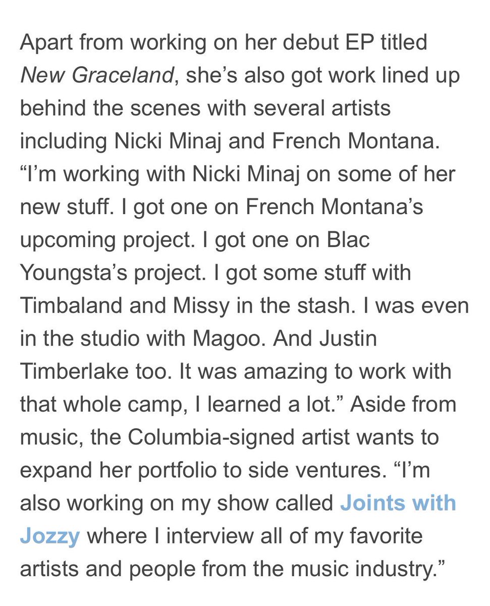 NicKingdom's tweet photo. .@Dopebyaccident says that she has worked with Nicki Minaj on new material. https://t.co/M0YMCC5kYU