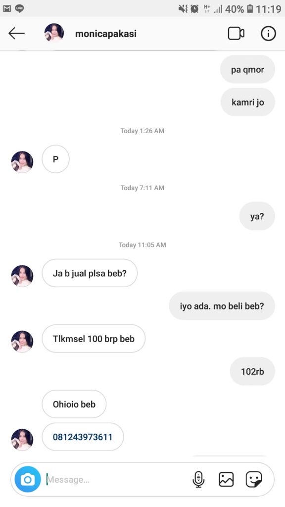 GaBy3007's tweet photo. @aduankonten selamat siang..
Mohon pengguna nmr ini ditindaklanjuti.
#nomorpenipuan 081243973611
IG tmn sy di-hack. https://t.co/uK0Eiflbfe