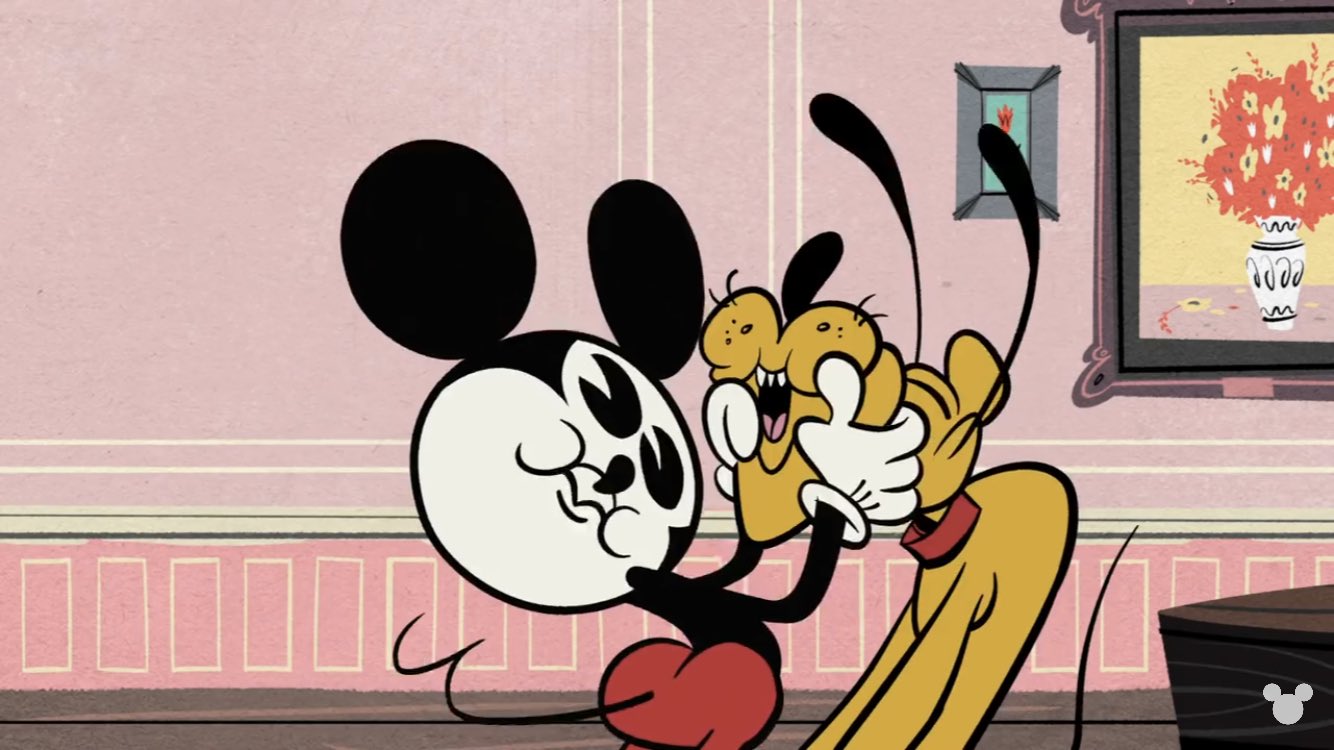 かすみん ミッキーマウス って短編アニメの画風が凄く好きなんですよ 公式アニメなのに ミッキーの表情が毎回ブッとんでる 笑 愛しのぷるちゃんの画風も大好きだし 可愛いのよ このアニメのグッズ少ないのが悲しい T Co Ipdlhp0lyr