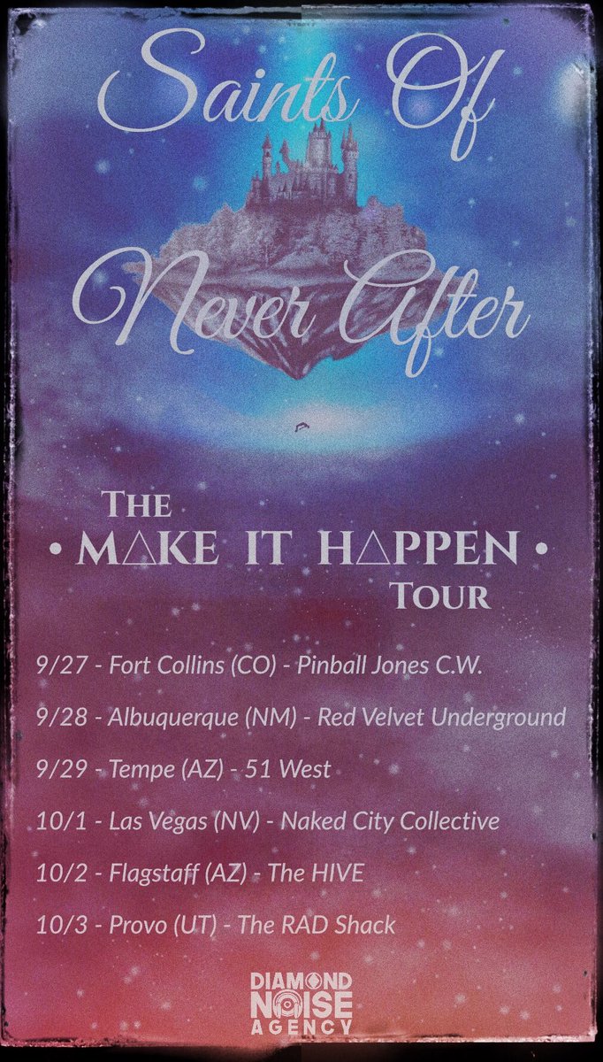 ⚔️SAINTS⚔️
🚨WE HAVE TOUR UPDATES!!!🚨
This thing isn’t far away. Who will we be seeing on the road?
Tag your friends!!!

More announcements coming soon.
Love you all! 🖤
#TouringBand #SONA #Music #RockMusic #EmoBoiz