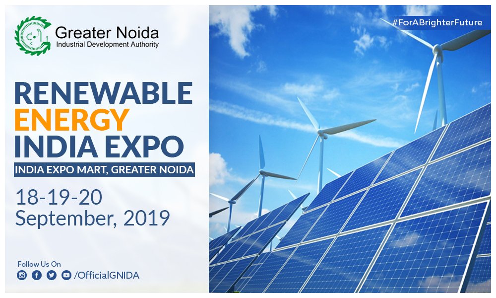 Visit #RenewableEnergyIndiaExpo2019 to meet the decision-makers who are shaping the renewable energy market for a brighter future at India Expo Mart #Greaternoida #transformingenergy #renewableenergy #RenewableEnergyIndia #REIexpoIndia

Dates
18th, 19th & 20th September 2019