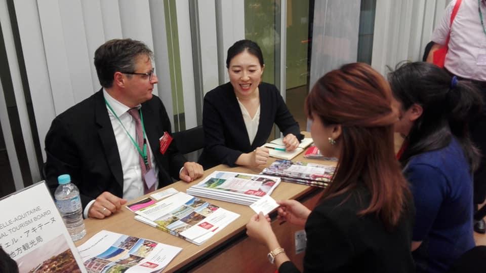 The NA Tourism Board and partners in Japan to promote #nouvelleaquitaine and celebrate the #RugbyWorldCup kickoff on Sep 20th! #Bordeaux #lascaux #biarritzpaysbasque  #domainedesetangs #destinationNA #crtNA #japan2019
France.fr