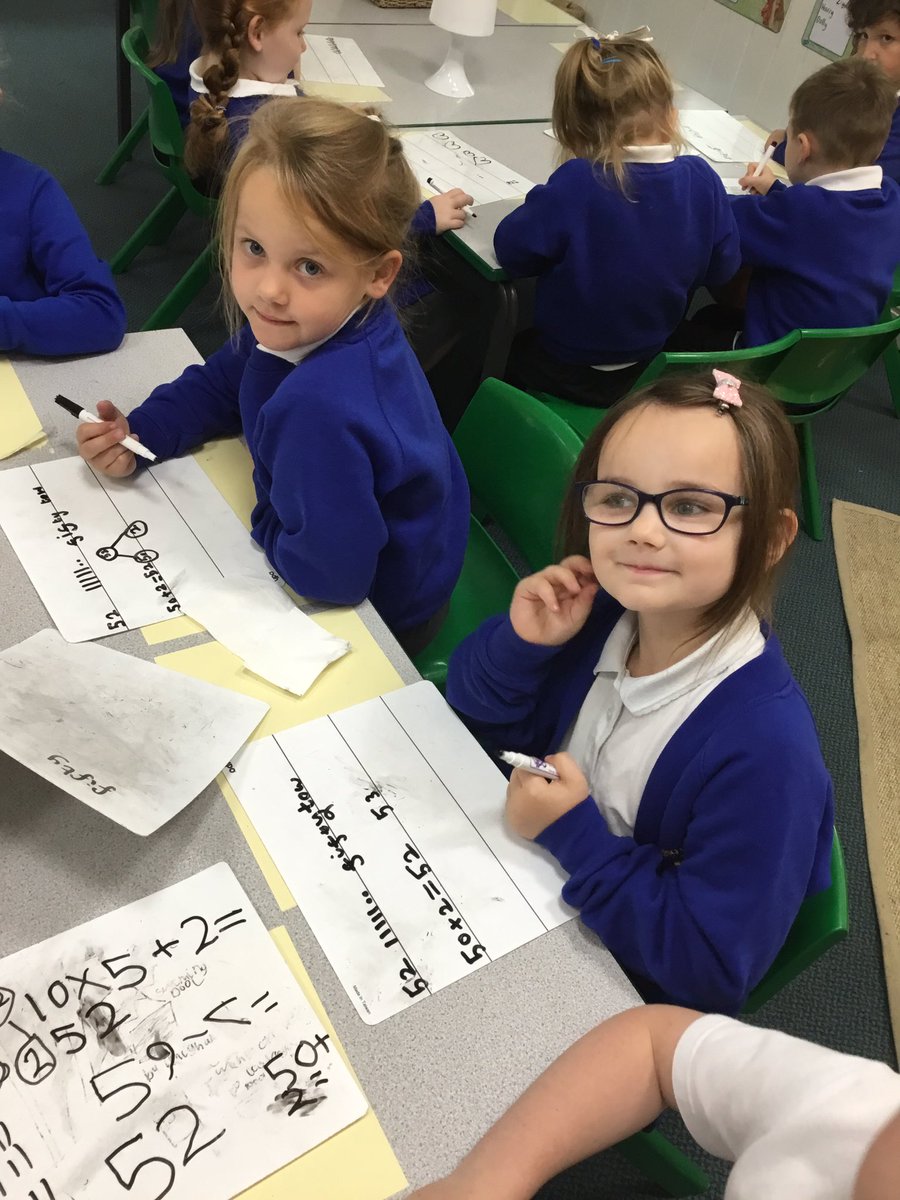 stjosephskly's tweet image. Off to a flying start in Willow class. How many different ways can you represent the number? #Teamwillow #mixedageteaching