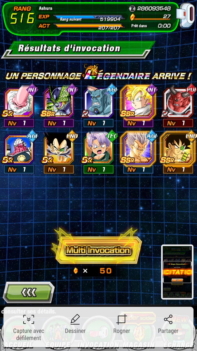 Kukure_'s tweet photo. On est pas trop mal je crois. 
#epicluck #dokkanbattle https://t.co/Zf6Y4KLdMr