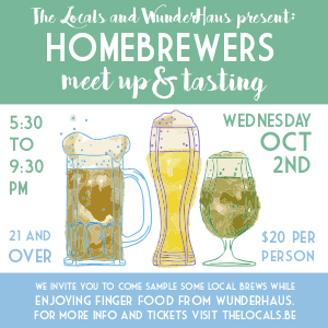 theLocalsbe's tweet photo. HomeBrewers Meet Up and Tasting tickets are online! https://t.co/3pCkuQclAy Taste beers made by 5 different home-brewers, pair it with finger food by WunderHaus, all for $20--you must be 21 to attend https://t.co/v7lMvtakWE
