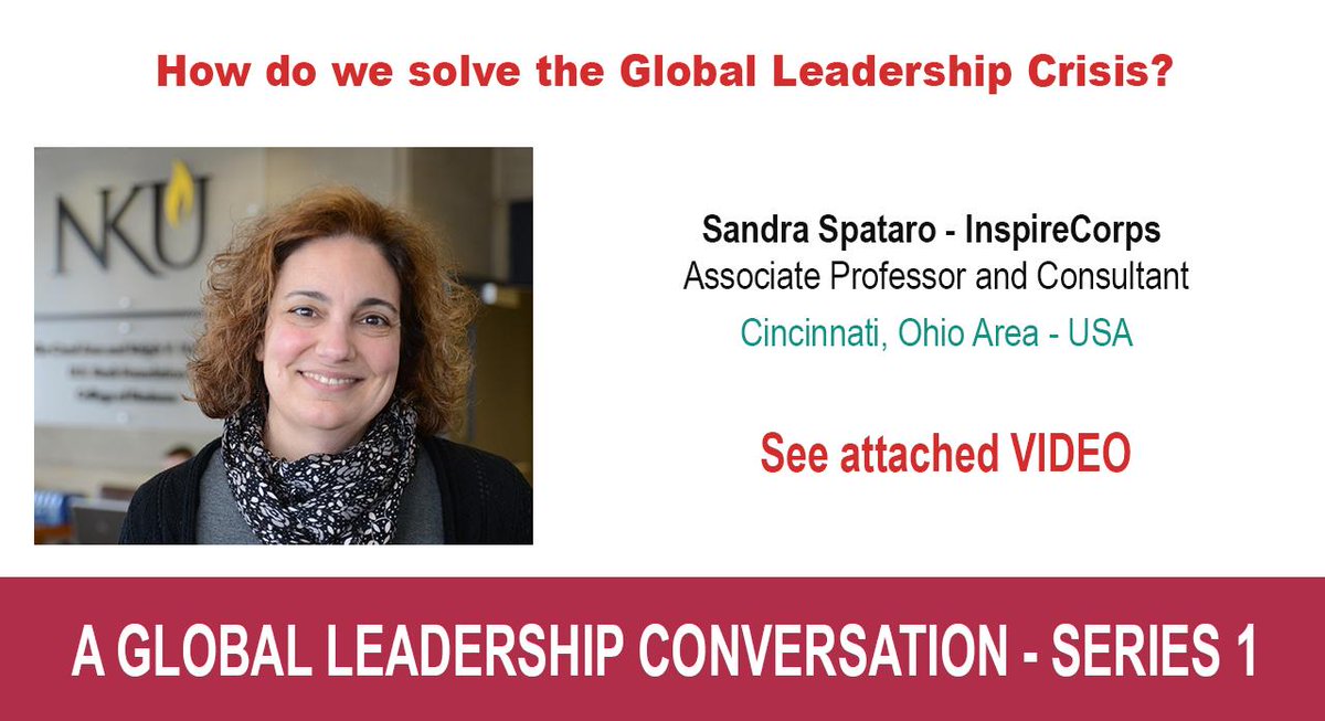MeVisionAcademy's tweet photo. #LeaderAwareness #LeadershipAttributes we need to help solve the #GlobalLeadershipCrisis.
Join us on @GLPforAll - https://t.co/DSzosYqdZx and become part of this global conversation.
Video: https://t.co/XAndsltiVF
Leader-guest: Sandra Spataro @InspireCorpsCo https://t.co/XaI7X9fpUa