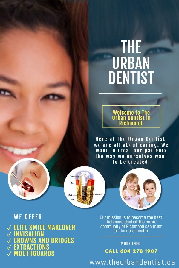 The Urban Dentist can provide a wide range of #dental services, from dental examinations, #fillings, and routine #cleanings to more complex procedures. Request an appointment: (604) 278-1907 or visit: bit.ly/2X8Piga
#dentalhygiene #dentalhealth #dentalimplants