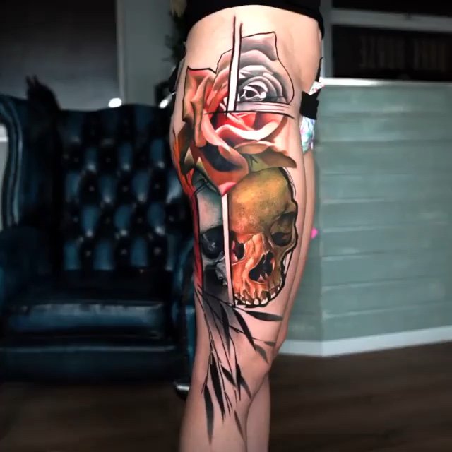skingiants's tweet photo. 💀 🙏⚡️👏
Skull &amp; Rose
Artist: @harristattooart @tattoobylaw
#realismtattoo #colourtattoo #skingiants

https://t.co/K55cH5BzAB https://t.co/5e9lJkJKbY