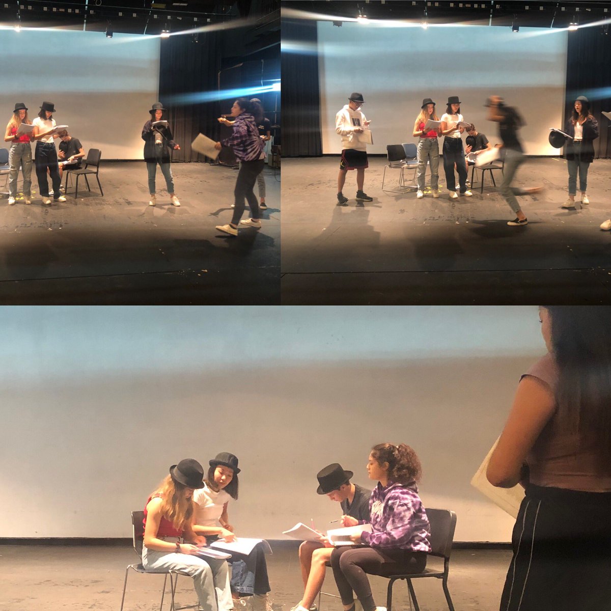 Students directing students for The 39 Steps <a href="/hkis_hs/">HKIS High School</a> <a href="/engagehkis/">engagehkis</a> #engagehkis