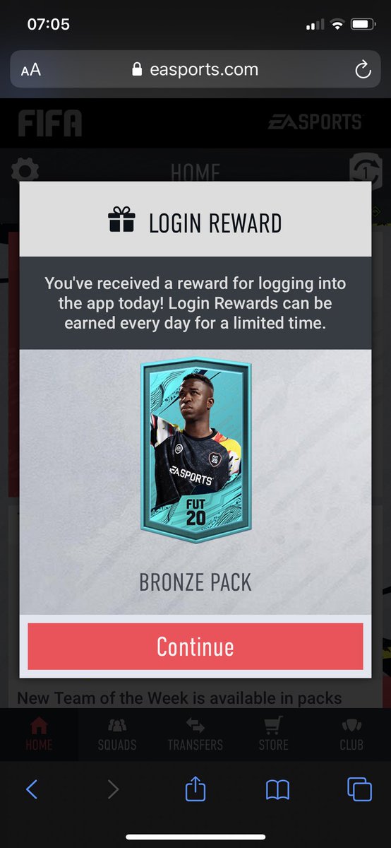 Joe_Bagman's tweet image. Morning! Don’t forget to open your daily rewards! #FIFA20 #FIFAWebApp