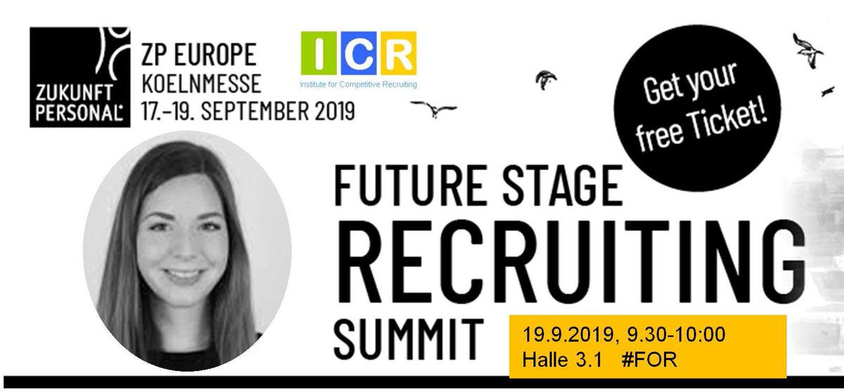 Wer noch nichts mit seinem Morgen anzufangen weiß: komm doch zur #FOR19 Stage um 09:30 Uhr - dort bin ich mit dem Thema #PersonalBranding ! #zpe19