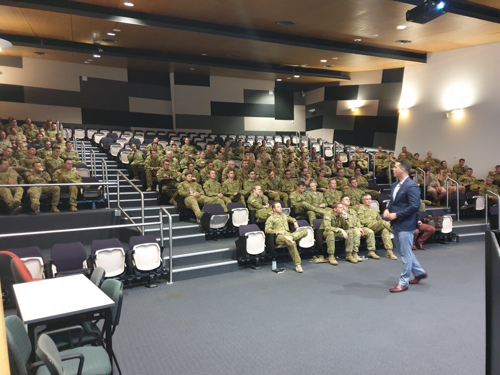 Delivering leadership training in Townsville today. #Armyleadership
