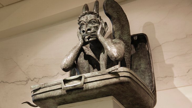 However, when it finally opened in 1995, people wondered what all the fuss was about. There didn’t seem to be anything special about it. But there were some odd features people noticed. One of the main oddities being the creepy artwork found all throughout the airport.