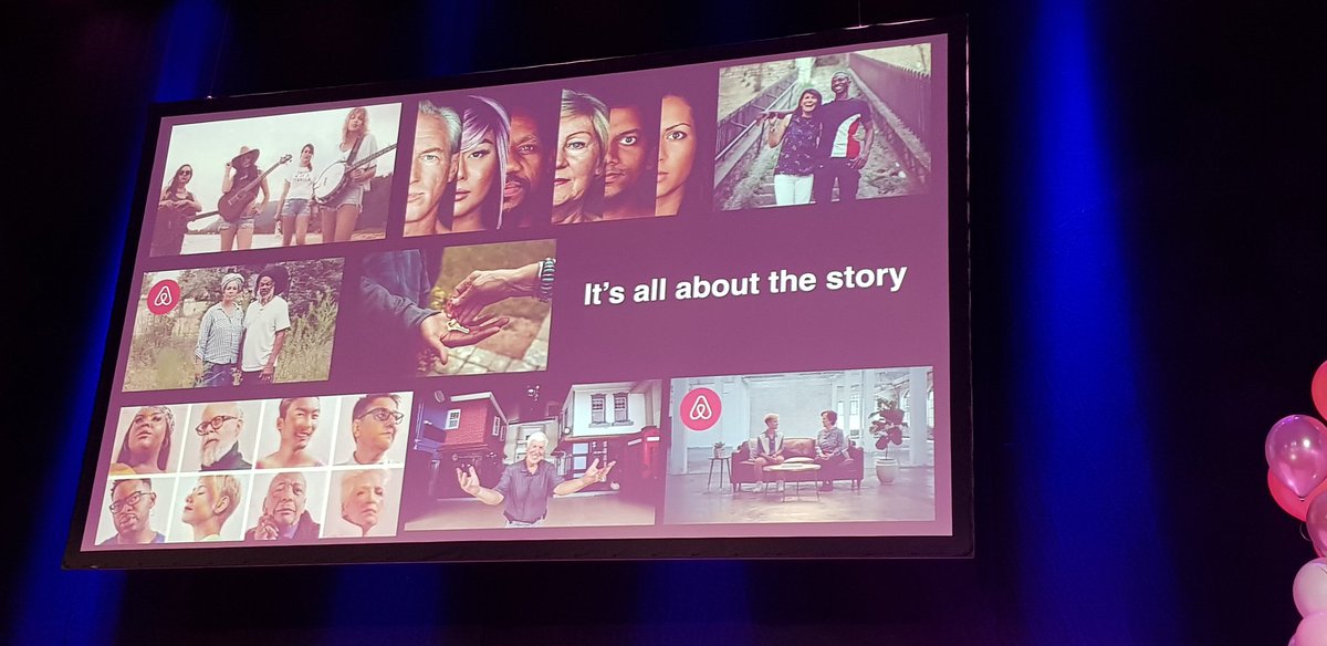 HeliOjala's tweet photo. "It's all about story." Eikä Airbnb:n luomia tarinoita, vaan heidän superhostien. Tarinat, joissa kuihtuvat alueet saadaan yhteistyöllä uudelleen eloon ja pakolaiselle väliaikainen koti. #martech https://t.co/dhEb1Hs24v