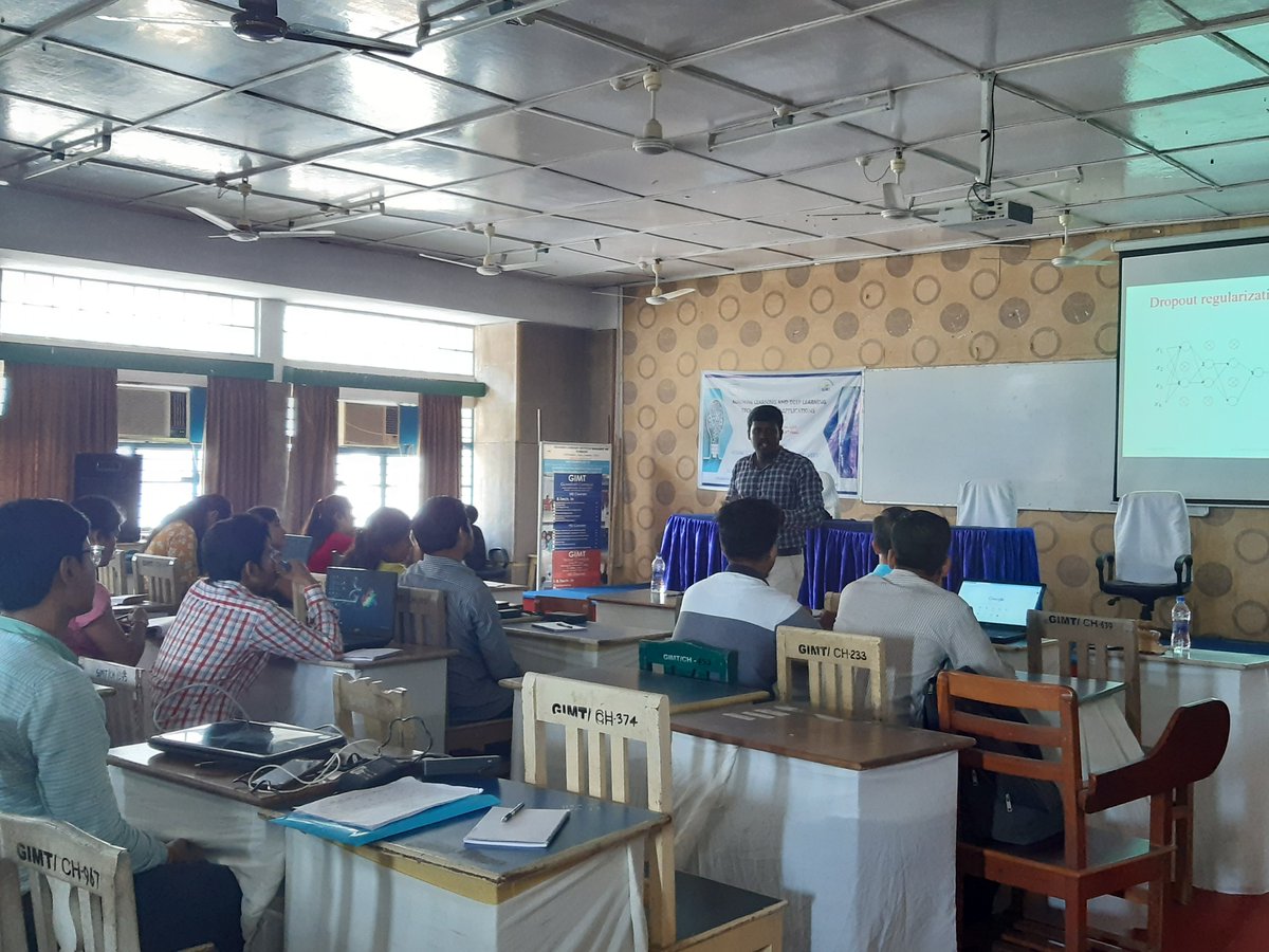 drsris's tweet photo. Two days of "AI and Deep Learning" training during end of TEQIP funded FDP at Girijananda Chowdhury Institute of Management and Technology, Guwahati from Sept 5 to 6, 2019
#DeepLearning #MachineLearning #ArtificialIntelligence #DeepTour https://t.co/AC3KkM2yDM