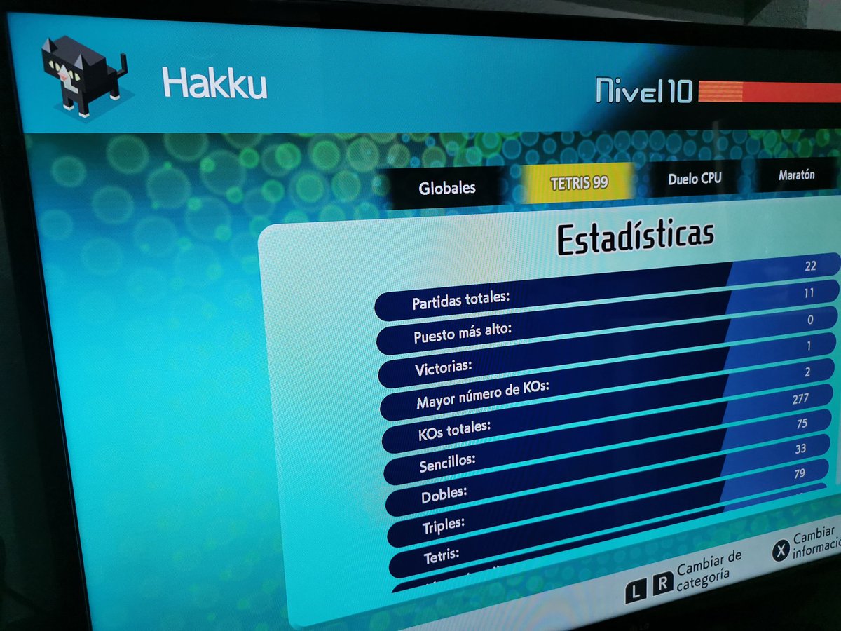 HakkuGamer's tweet image. Pues al final lo probé bien probado, jugué 22 partidas al Tetris 99 anoche 🙈😂 cuál es vuestro récord?? Yo top 11 😱 no esperaba encontrar tanto enfermo... jajajaja

#nintendo #tetris #hakku