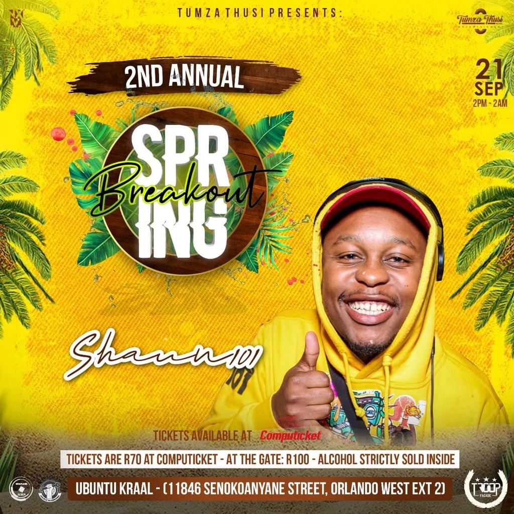 Tumza_Thusi's tweet photo. Shaun 101 Bafethu.. π₯π₯ Kuzonyiwa Ku #SpringBreakout2_0.. πββοΈπ€π» Kuzodabuka Something.. ππΊ
#2ndAnnualSpringBreakout21Sep19
#FillUpUbuntuKraal21Sep19 https://t.co/owQM4Ax01l