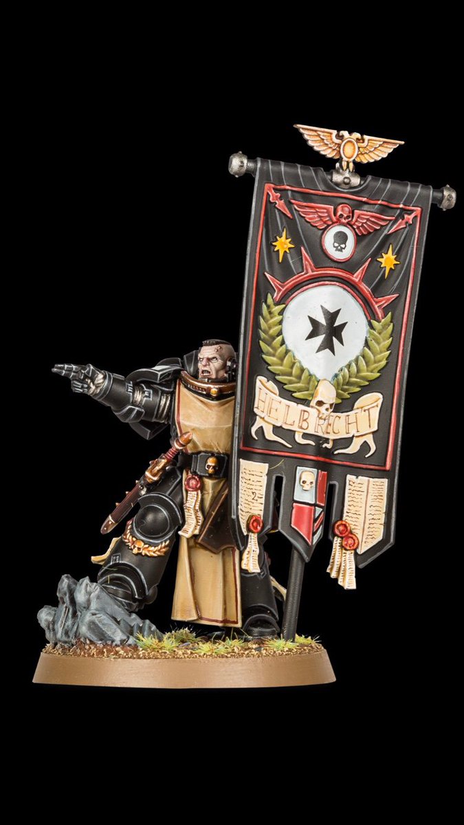A Black Templar conversion that I did a while ago for White Dwarf! #warhammer40k #gamesworkshop #armypainter #blacktemplar