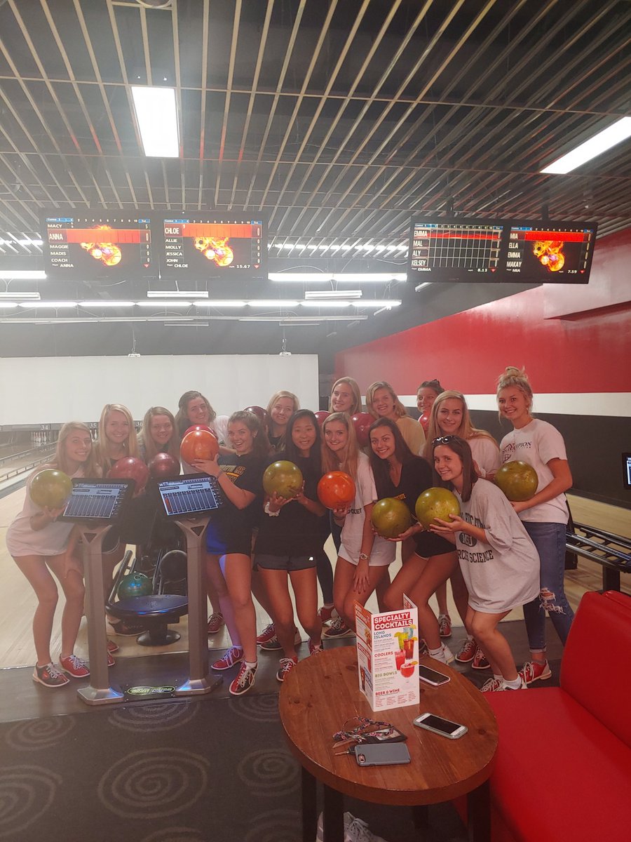 WFfieldhockey's tweet image. How do you get past your 1st loss of the season... Simple... Go bowling and have fun!  #biggerthingstocome