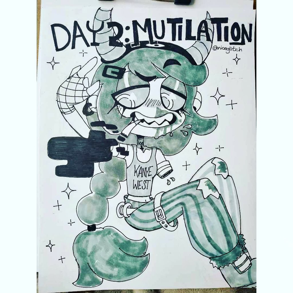 #inktober day 2: Mutilation ?✂️?️ 