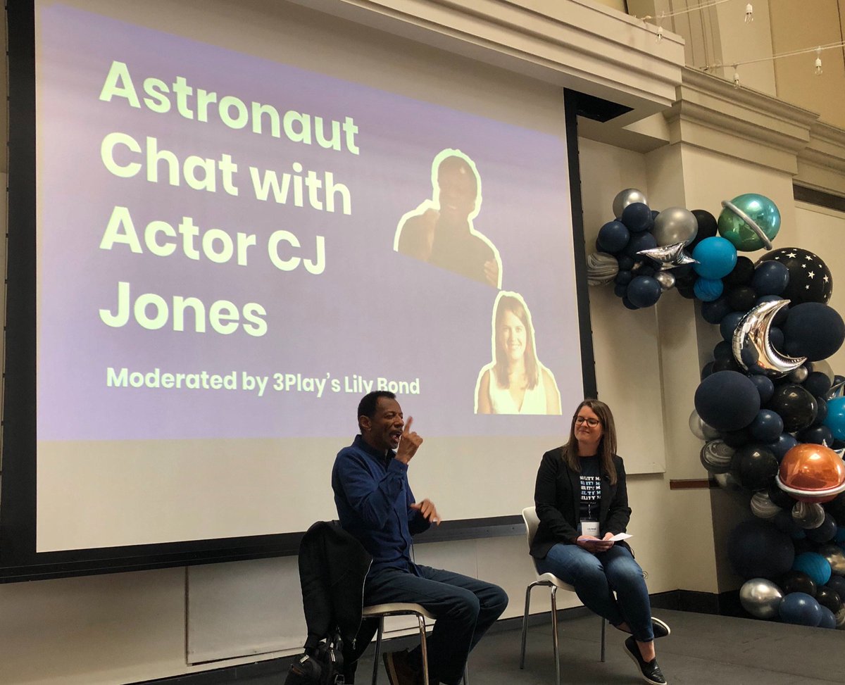 PeterFay79's tweet photo. Lily Bond from #3PlayMedia hosts Fireside Chat with deaf actor CJ Jones at #ACCESS3PLAY conference. Great perspective on inclusion strategies and opportunities in the entertainment industry. Looking forward to seeing CJ in Avatar 2. Bravo! https://t.co/10iRsqctX3