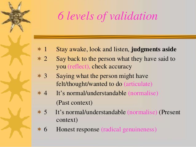 InspiredMindsWC's tweet photo. Let other's (and yourself) know that you are trying to #understand them by using #validation. #thatmakessense #reduceconflict #dbtskillfortheday https://t.co/PZREk7RePo