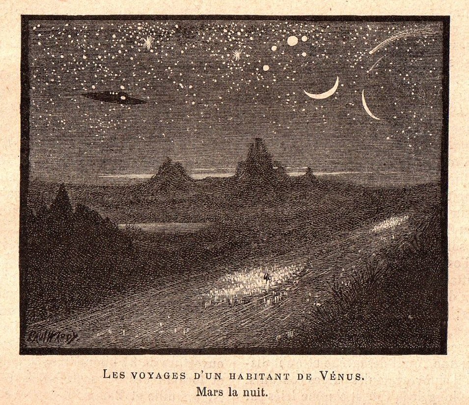 19th century interstellar travel.  Wladislaw Lach-Szyrma imagined journeys in our solar system in "Aleriel" (1883). The novel describes the hero Aleriel’s journeys to his native Venus, Saturn with its ‘horrid, inchoate forms’ and his long trip to the Utopian society of Mars.