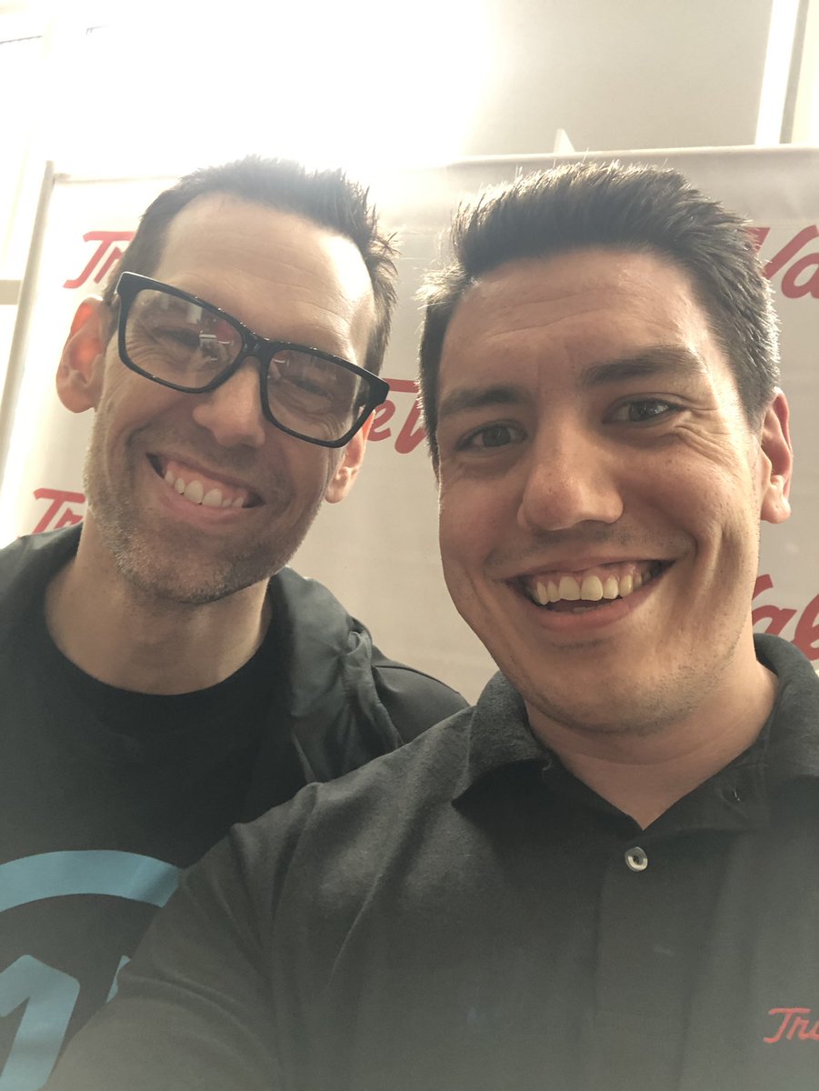CodyBDP's tweet photo. So happy I got to meet one of my favorite podcasters and honestly a man that helped change my life. I stumbled upon his podcast with @davidgoggins and sparked a 75 lbs weight loss. @TomBilyeu thank you for doing what you do brother and it was a pleasure meeting you #FallReunion https://t.co/lvWUK9eZDI
