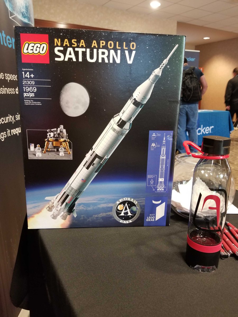 Ahead's tweet image. Our team had a great couple of days talking #ScaledDevOps at @DevOpsDaysRDU and Managing Director @tonyblood had his claim to fame on stage! 

Who wants to win the @NASA Apollo Saturn V Lego set?