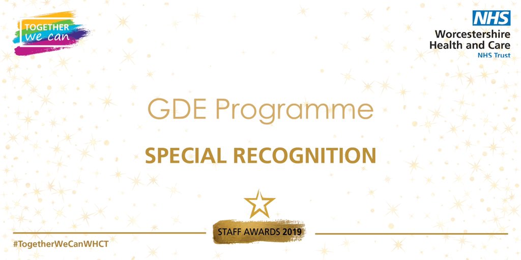 HWHCT_NHS's tweet photo. For their ground breaking developments around the transformation of technology at the Trust, our second Special Recognition Award goes to the GDE (Global Digital Exemplar) Programme Team! #TogetherWeCanWHCT https://t.co/s8SnWofkWR