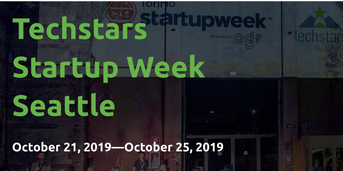 Techstars's tweet photo. Techstars Startup Week is heading to #Seattle! Join us October 21-25 to celebrate community, startups, and our region! #SEAStartupWeek Register here: https://t.co/iP1D0Z7YvC https://t.co/1XPKqkXVRq
