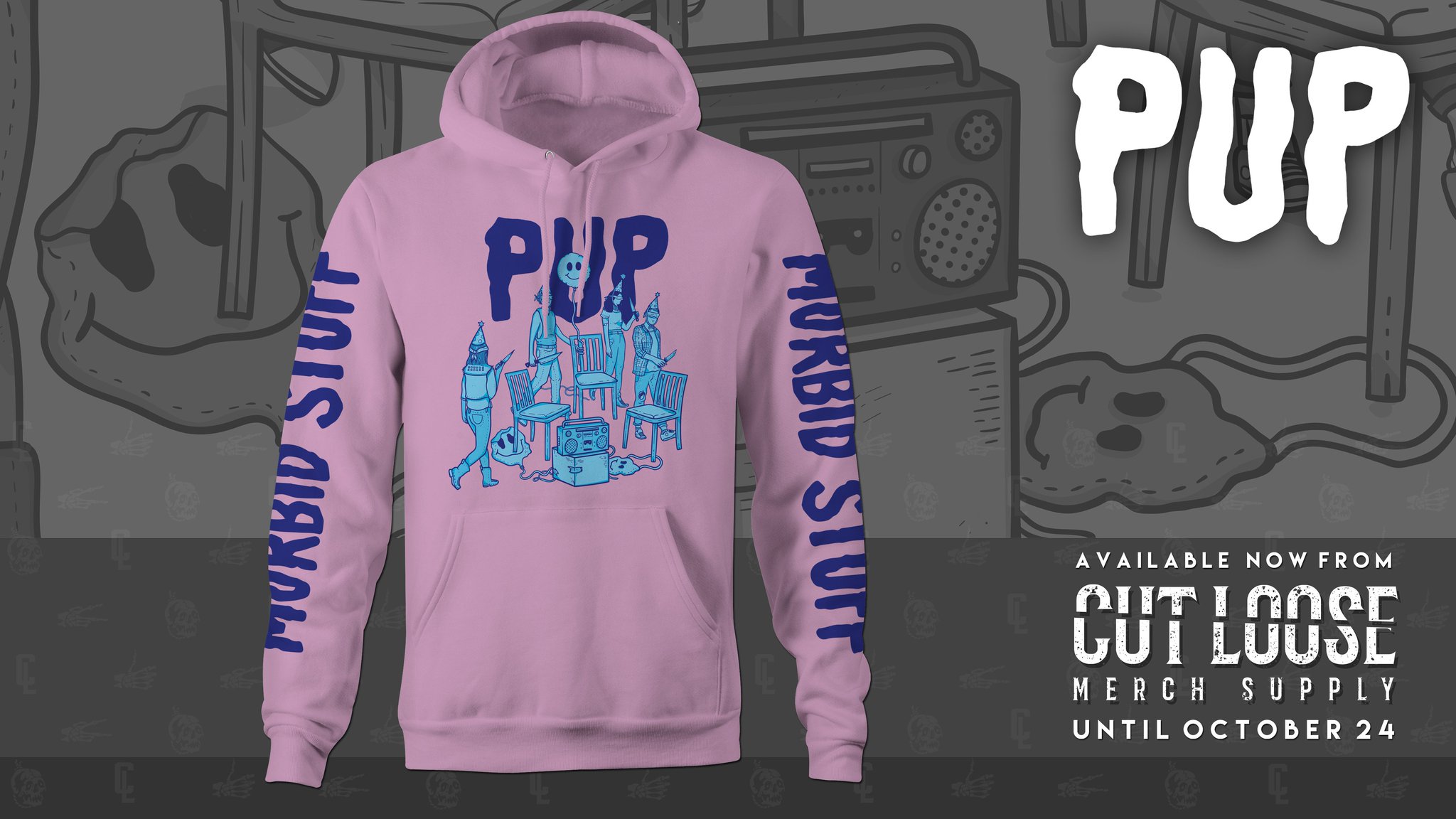 PUP on X We have a special MORBID STUFF hoodie for you Only available to purchase through October 24 on our Canadian webstore. Pre order it now https t 4TZGVuT792 https t YF6rfMiGiK X
